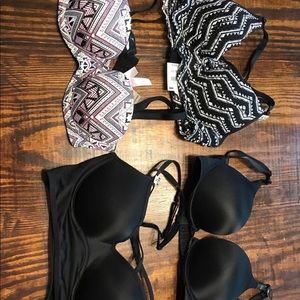 4 Victoria’s Secret PINK 32B bras